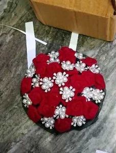 Karwachauth special Burgundy hair buns