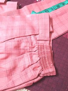Men's Coral Checked Waistcoat