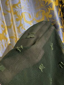 Olive Green Textured Dupatta