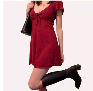 Cute Red Mini Dress