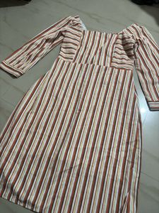 Striped Midi Dress - Chic & Flowy