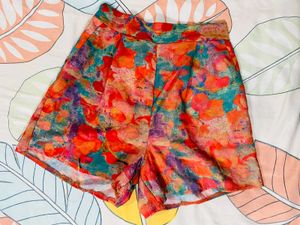 Vibrant Floral Print Shorts