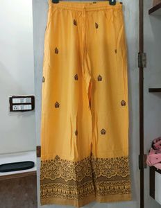 Elegant Brown Kurta with Yellow Plazzo (BRAND NEW)