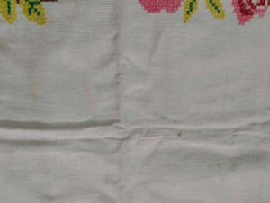 Hand-embroidered Cross-stitch  Sofa backcover