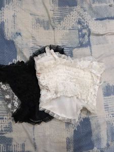 Floral Lace Crop Top Set