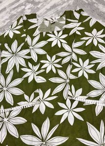 Stylish Green Floral Print tunic