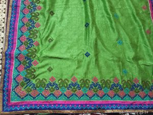 Green Embroidered saree with Blouse