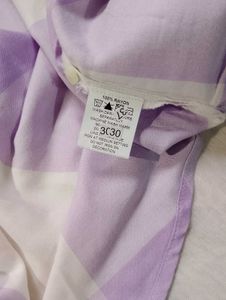 Women light purple Checked Relaxed Fit Shirt