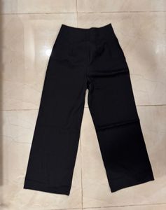 Plated Straight Leg Pants, M, new
