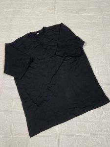 XL SIZE Pack of 5 Black Basic T-Shirts