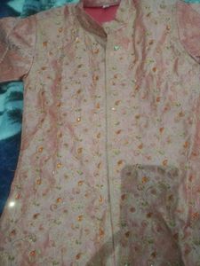 Kundan And Chamki Hand Work Sharewani For 4-6 Years Boy