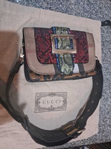 Patchwork Crossbody with gucci dust bag