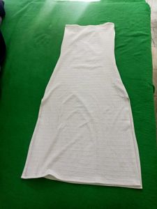 Elegant White Strapless Dress