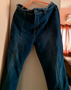 Blue Denim High Waist Bootcut Jeans 🫰