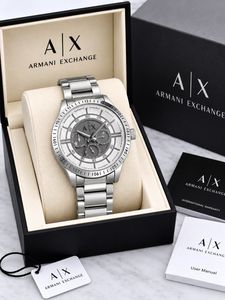 Armani Exchange Silver Chronograph Watch