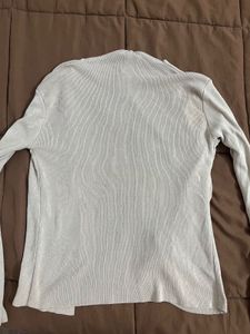 Beige Casual Knit Cardigan