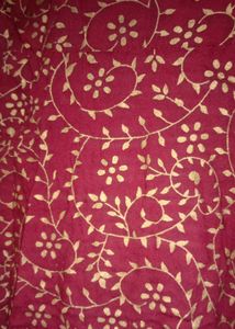 Maroon Floral Print Anarkali Kurta