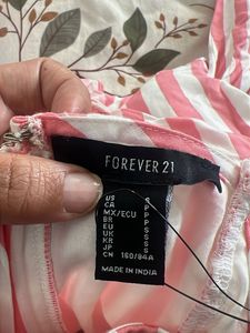 Pink &amp; White Striped Jumpsuit