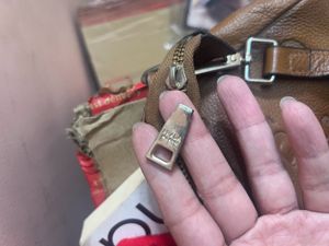 Prada Brown Leather Shoulder Bag