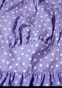 Purple Polka Dot Skater Dress
