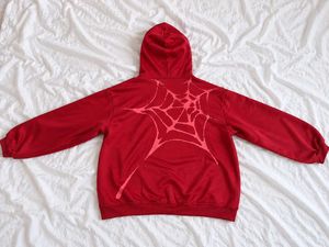 Oversized Red Spider Graphic Hoodie
