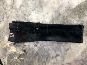 Black Cargo Jeans