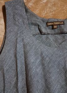 Gray A-Line Dress