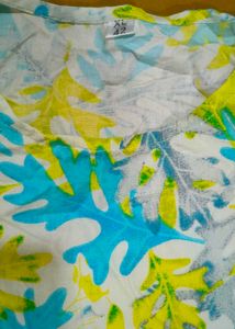 Maternity Flowy Leaf Print Maxi Dress