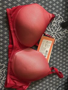 Red Padded Bra with Tag