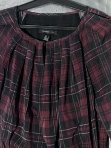 Mango Chic Plaid Mini Dress