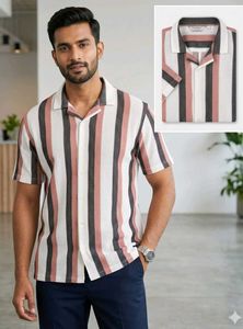 Baaamboos men's crochet shirt