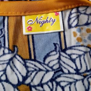 Vintage Striped Floral Nightgown