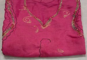 Vibrant Pink Embroidered Kurta