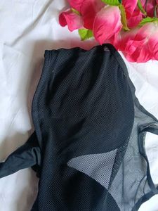 Sheer Black Bikini Top
