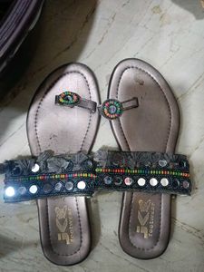 Embellished Flat Sandals