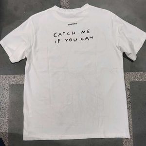 White Bambi Graphic Print T-Shirt