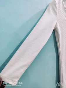 MANGO  White Bodycone Dress 🤍