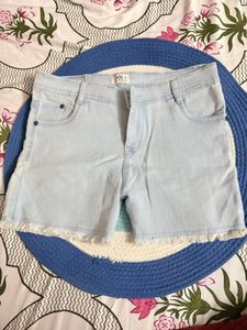 Light Blue Denim Shorts