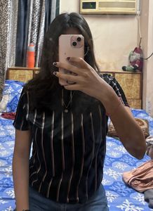Tally Weijl VELVET STRIPED TOP