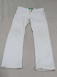 Benetton White Pants