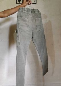 Stylish Grey Cargo Jeans