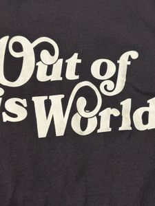 Black "Out of This World" H&amp;M Crop Top