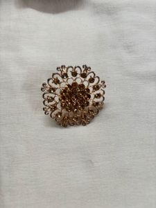 Vintage Rhinestone adjustable Ring