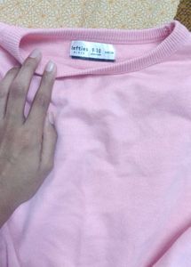 Pink Crew Neck Sweatshirt