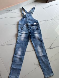 Stylish Blue Denim Overalls
