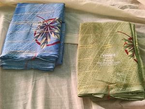 VINNER Prince 2 Sarees - Blue & Green