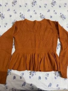 Peplum Knit Top