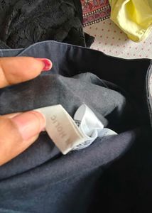 korean Dark Wash Pleated Trousers