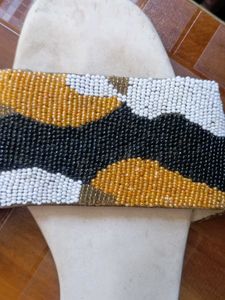 Beaded Slide Sandals