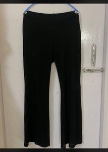 Black Crochet Flare Pants